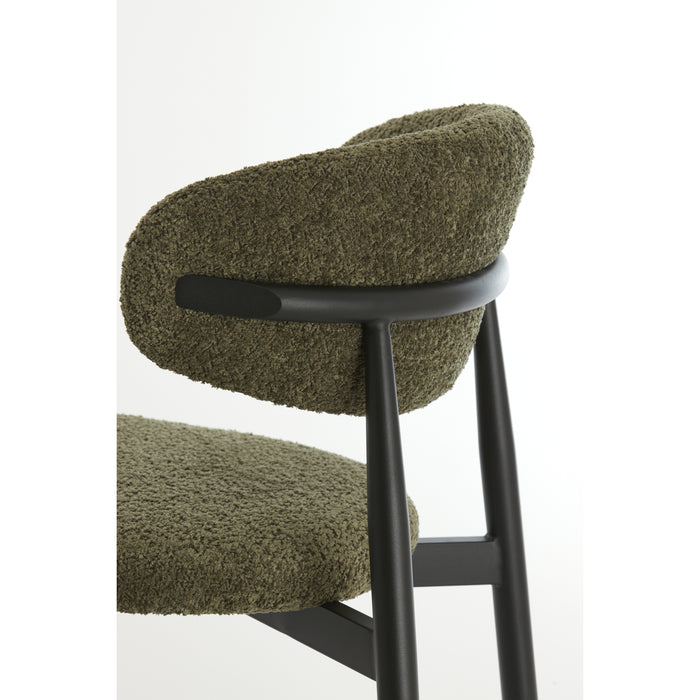 Light & Living - Eetkamerstoel ENIOLA - 54x52x76cm - Groen - Set van 2