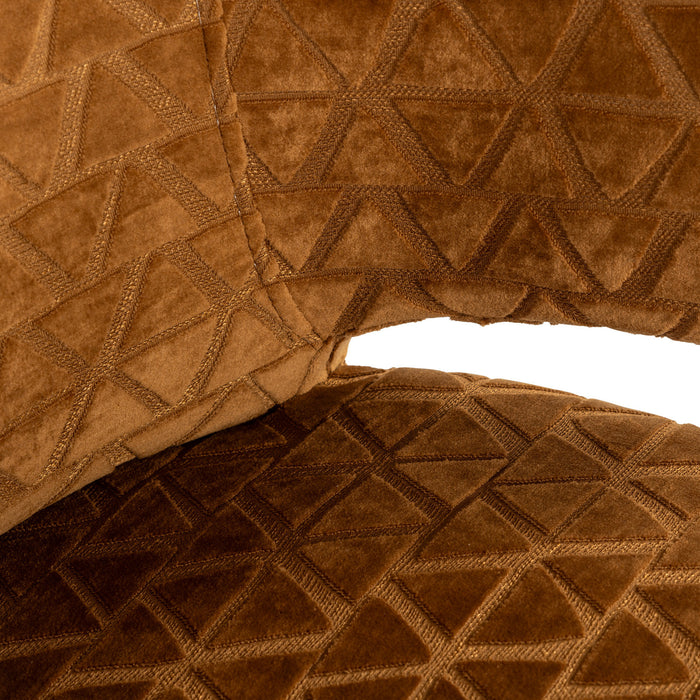 Richmond Interiors Indigo Armstoel Gold Triangle