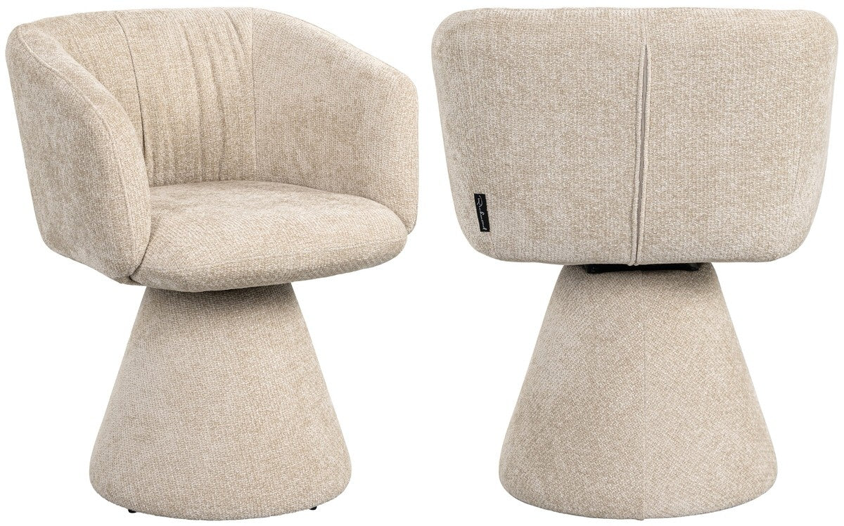 Richmond Interiors Madeline Cream Unicorn Draaistoel