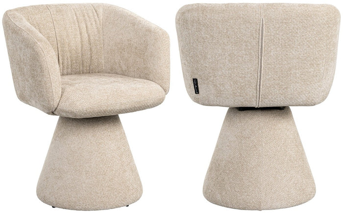 Richmond Interiors Madeline Cream Unicorn Draaistoel