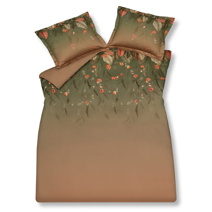 Dekbedovertrek Oak Multi | 140 x 200|220 cm | Bruin | Groen