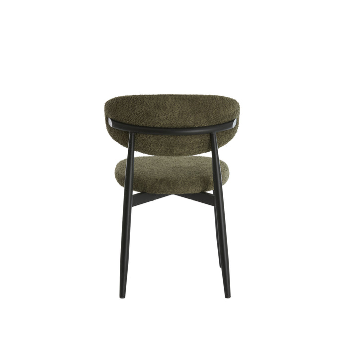 Light & Living - Eetkamerstoel ENIOLA - 54x52x76cm - Groen - Set van 2