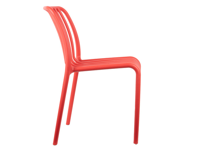 Leitmotiv - Eetkamerstoel Glee - Scarlet red