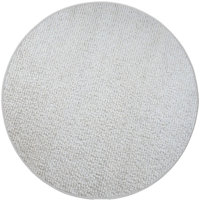 Veer Carpets - Vloerkleed Steve Wit Rond ø160 cm