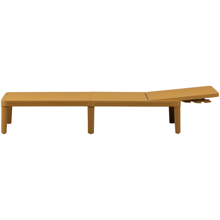 WOOOD Jinte Ligbed Tuin - Kunststof - Geel - 29x55x191