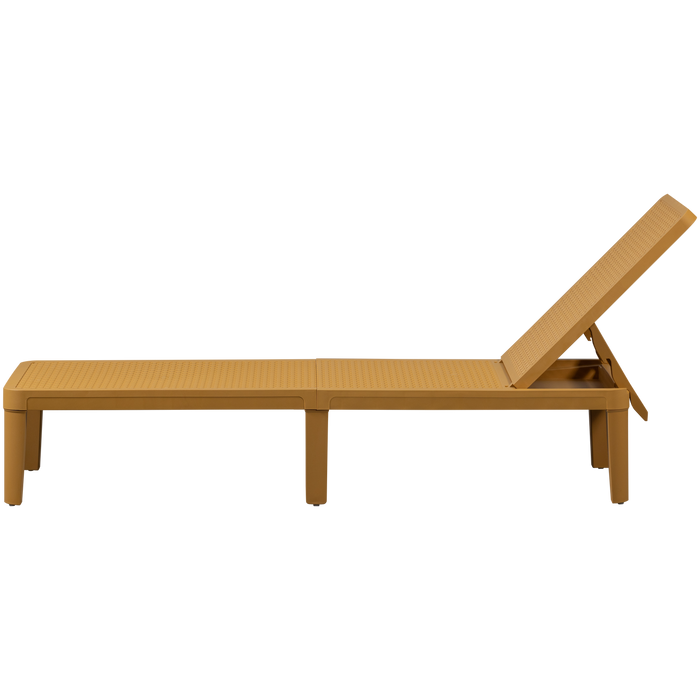 WOOOD Jinte Ligbed Tuin - Kunststof - Geel - 29x55x191