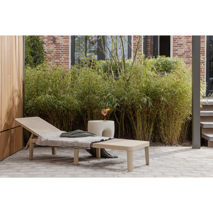 WOOOD Jinte Ligbed Tuin - Kunststof - Zand - 29x55x191