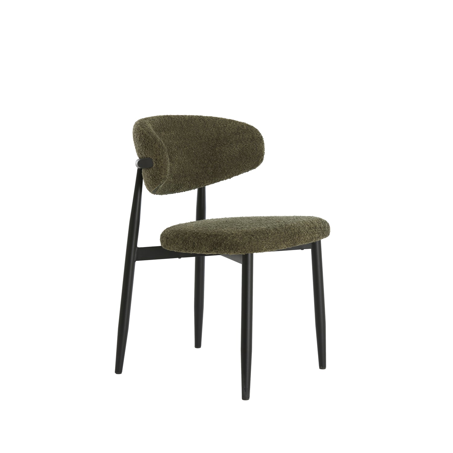 Light & Living - Eetkamerstoel ENIOLA - 54x52x76cm - Groen - Set van 2