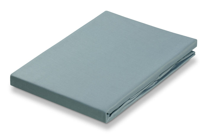 Satin Hoeslaken Pearl Blue | 140 x 200 cm | Blauw | Satijnkatoen