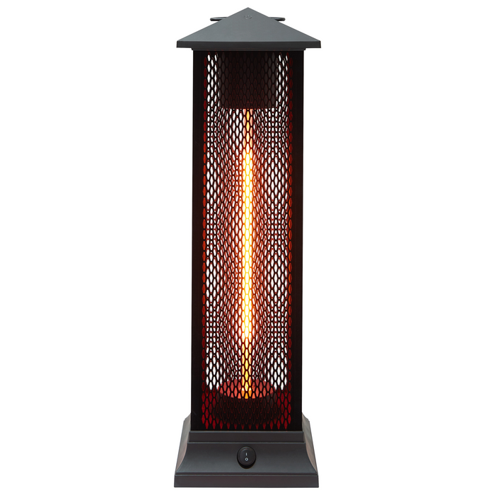 Beliani - TUNUPA - Terrasverwarmer - Zwart - Staal