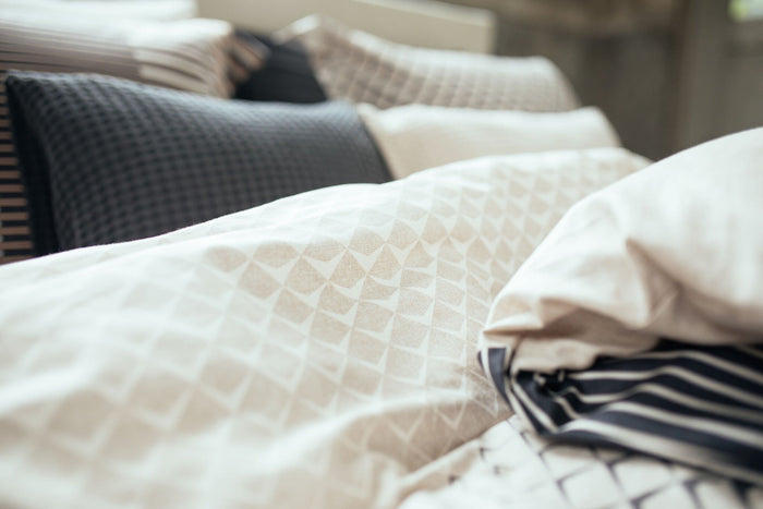 Dekbedovertrek Diamonds Off | 140 x 200|220 cm | Zwart | Grijs | Bruin