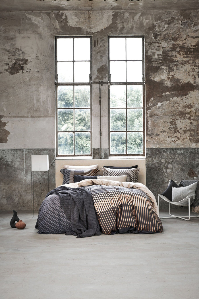 Dekbedovertrek Diamonds Off | 140 x 200|220 cm | Zwart | Grijs | Bruin