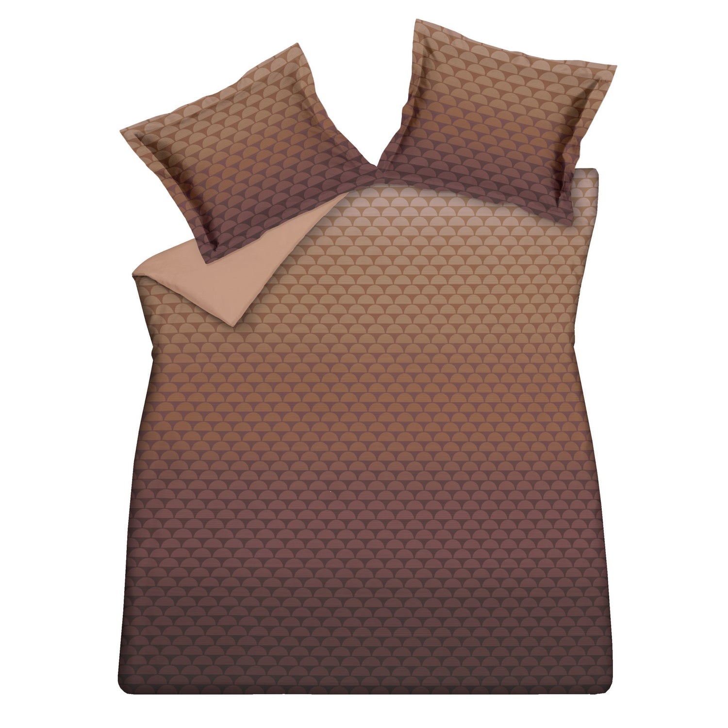 Dekbedovertrek Half Circle Multi | Bruin | Oranje | Paars