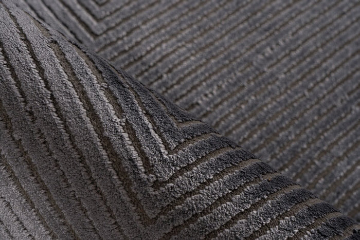 Pierre Cardin Garnier 80 x 150 cm Vloerkleed Grafiet