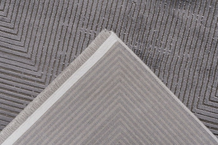 Pierre Cardin Garnier 80 x 150 cm Vloerkleed Grafiet