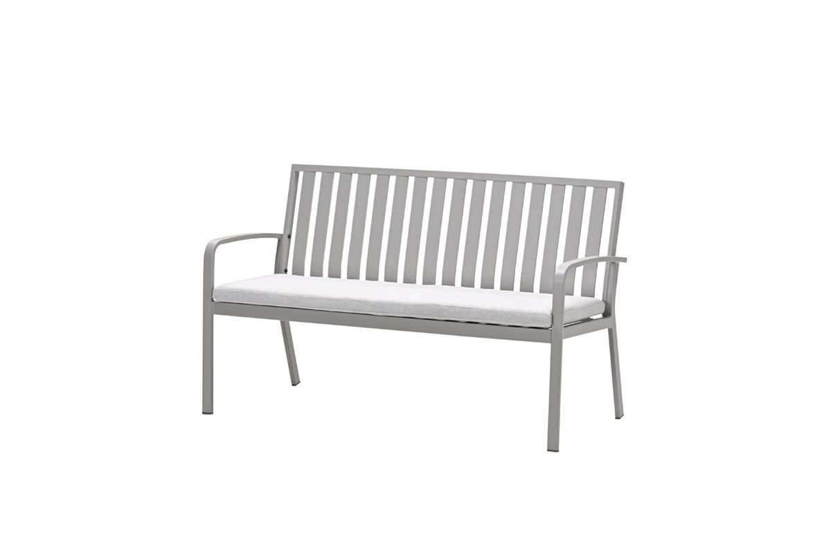 Bruno parkbank - aluminium - taupe - valley sand