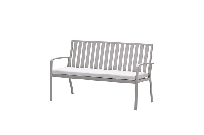 Bruno parkbank - aluminium - taupe - valley sand