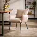 Davidi Design Lobby Champagne Velvet Eetkamerfauteuil