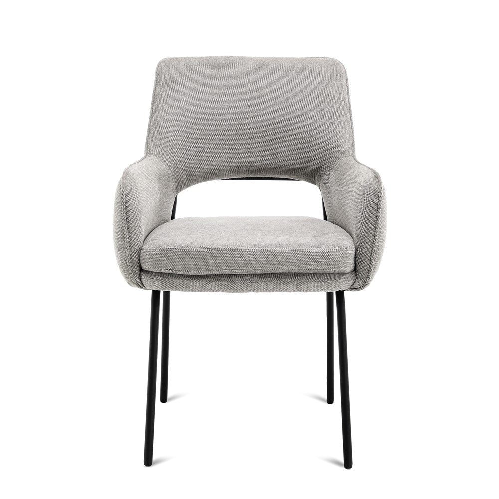 Benoa Eetkamerstoel Aiden Cairo Licht Grijs