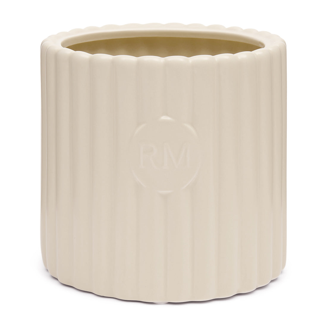 Riviera Maison Bloempot rond Wit - Montaigne Plantpot - Keramiek