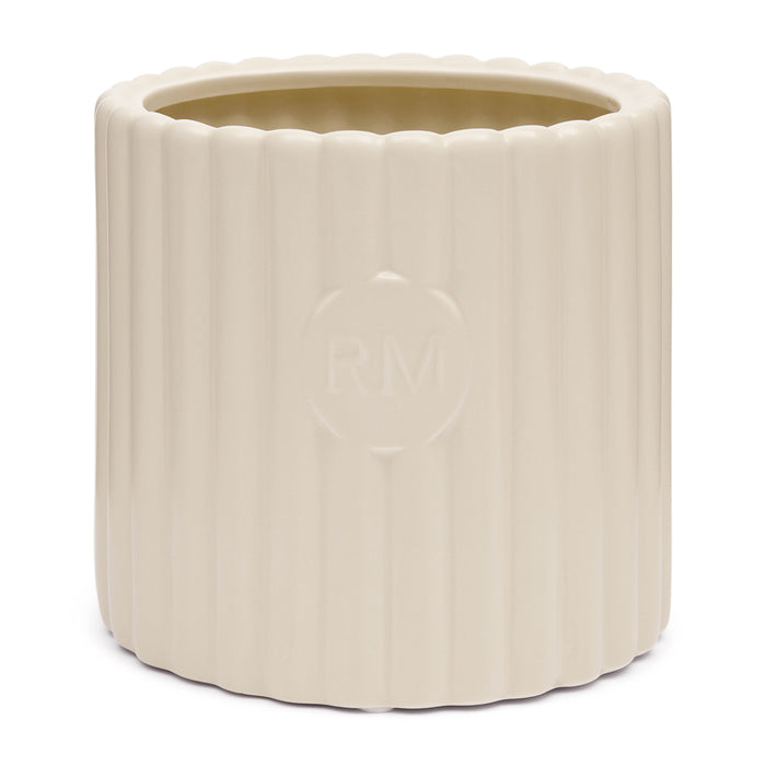 Riviera Maison Bloempot rond Wit - Montaigne Plantpot - Keramiek