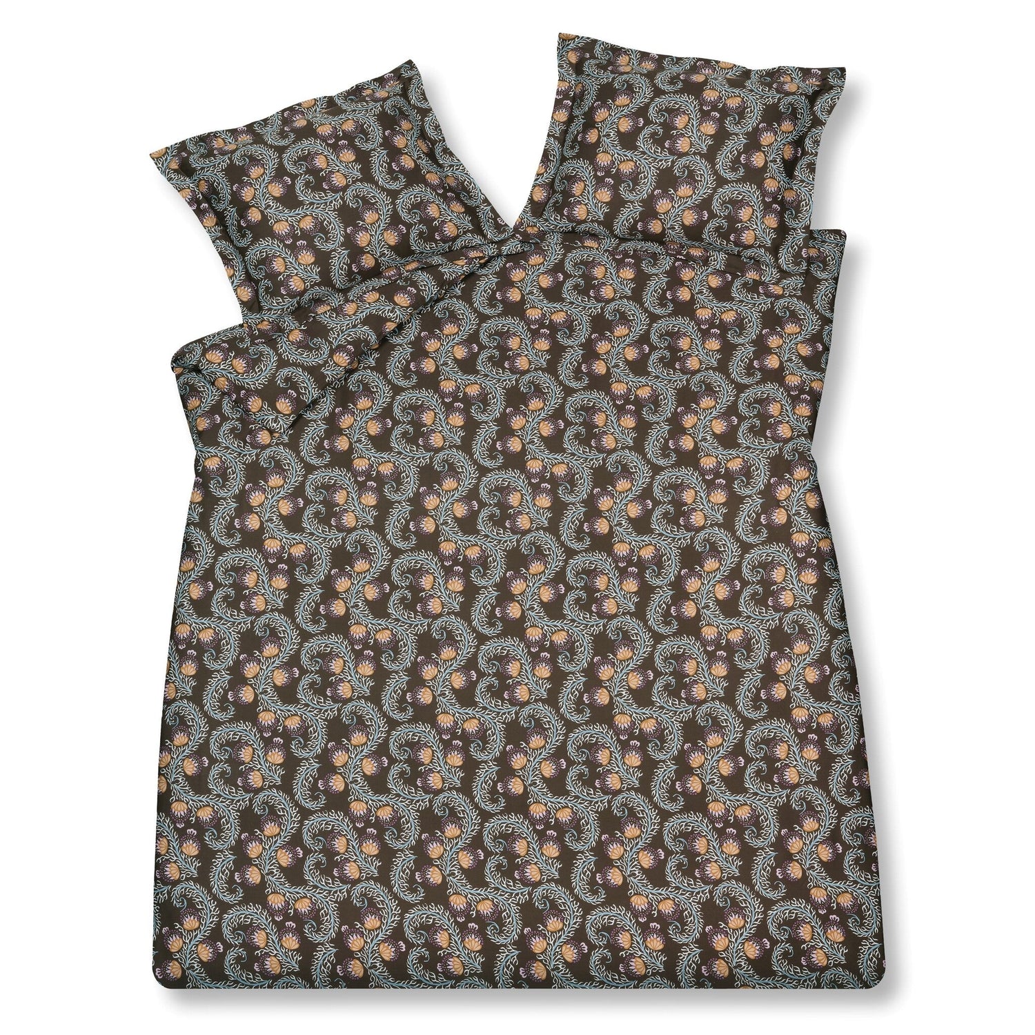 Dekbedovertrek Eclectic Multi | 140 x 200|220 cm | Bruin