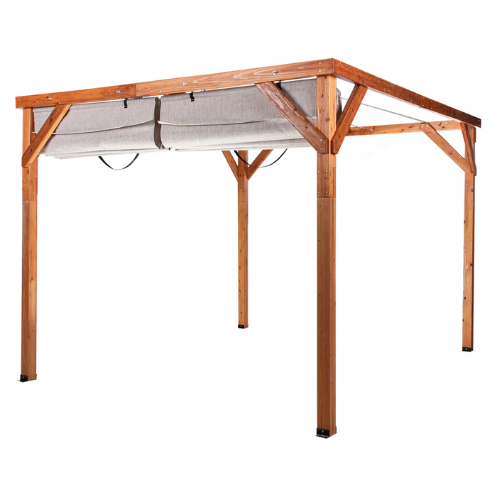 Beliani - VILLAROSA - Prieel - Beige - Dennenhout