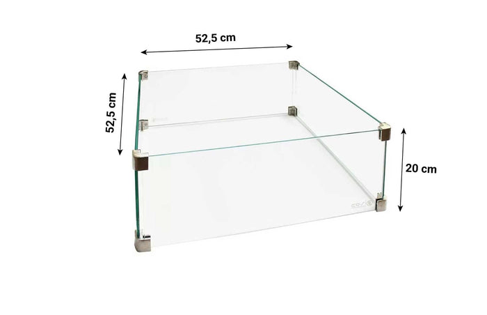 Cosi Glasset voor Cosi vuurtafel vierkant