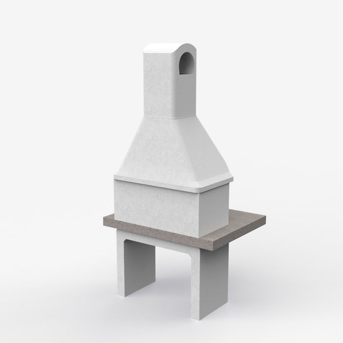 Sarom Fuoco - Betonnen barbecue - PIAVE - 80 x 103 x 198 cm