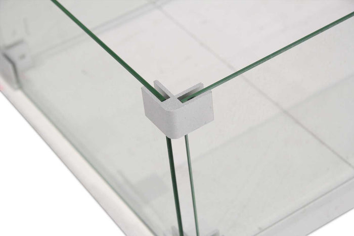 Garden Collections glasset voor inbouwbrander vierkant