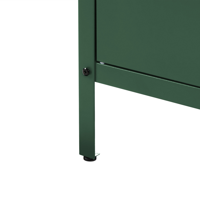 Beliani - VILAMA - Buitenkeukenkast - Groen - Staal