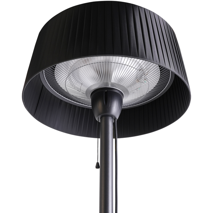 Beliani - OLLERIA - Terrasverwarmer - Zwart - Staal