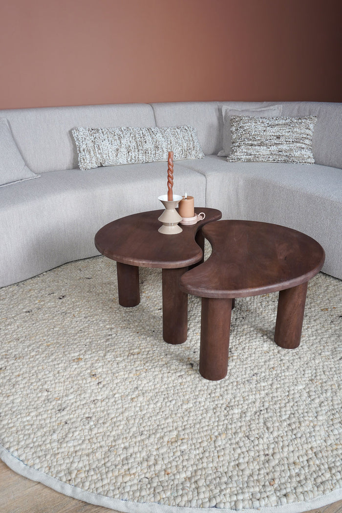 Veer Carpets - Vloerkleed Steve Beige Rond ø200 cm