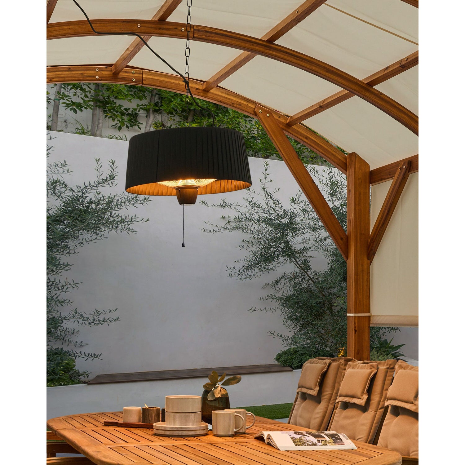 Beliani - ASCEA - Terrasverwarmer - Zwart - Aluminium