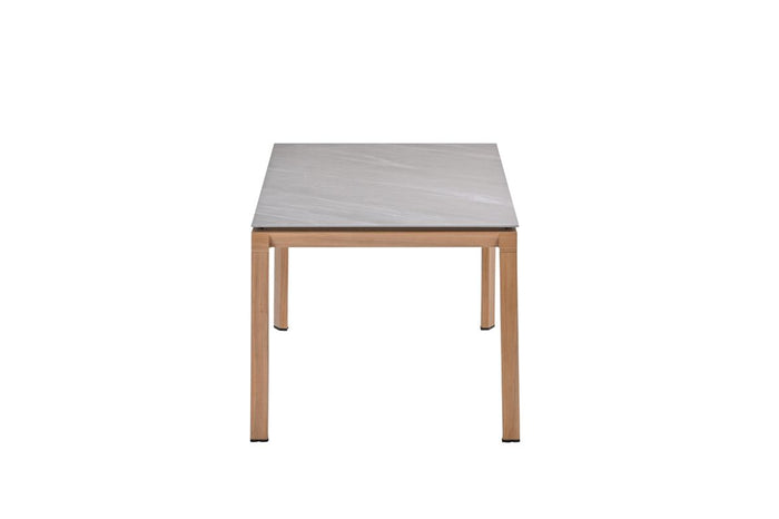 Domingo tafel - 160x90 cm - light teaklook -  Centostone Napoli sand