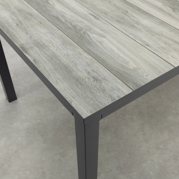 Hartman Comino dining tuintafel 163x105 cm. - Keramiek|Grijs