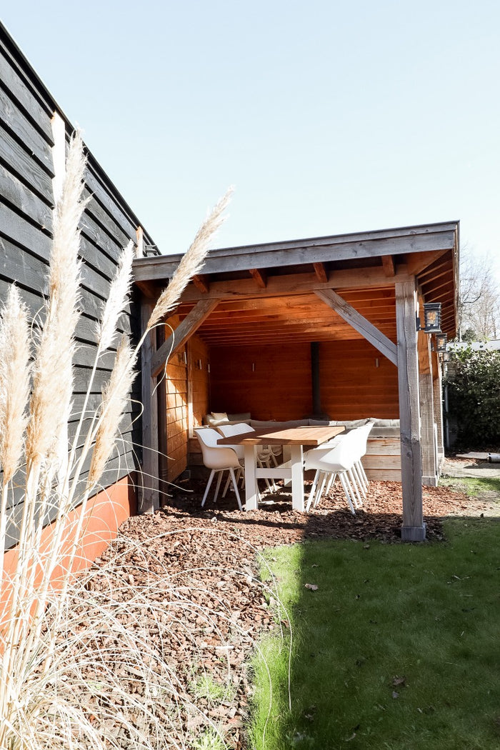 Hartman Heron dining tuintafel 240x100 cm. - Wit|Teak