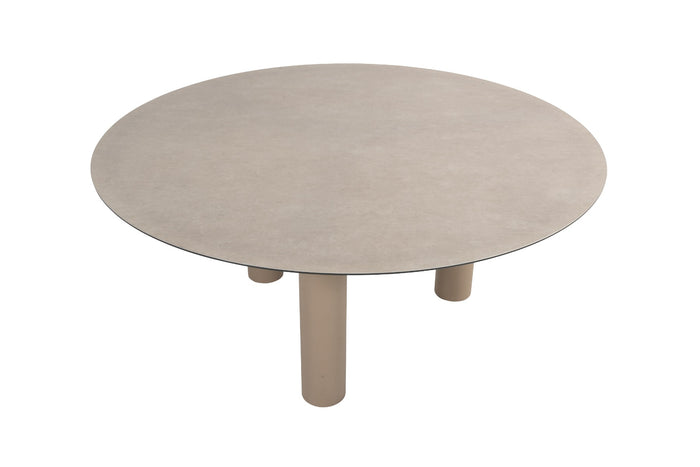 Taste Donato low dining tuintafel Ø160 cm. - Latte