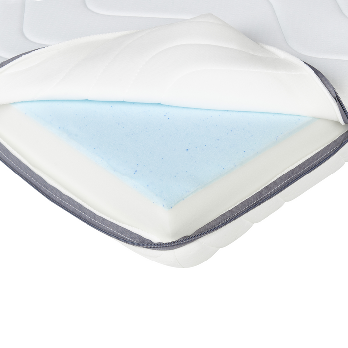 Beliani - PETITE - Schuimmatras - Wit - 80 x 200 cm - Polyester