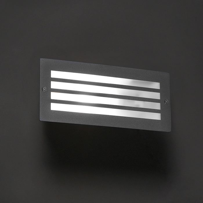 QAZQA Moderne inbouwlamp donker grijs IP44 - Hurricane