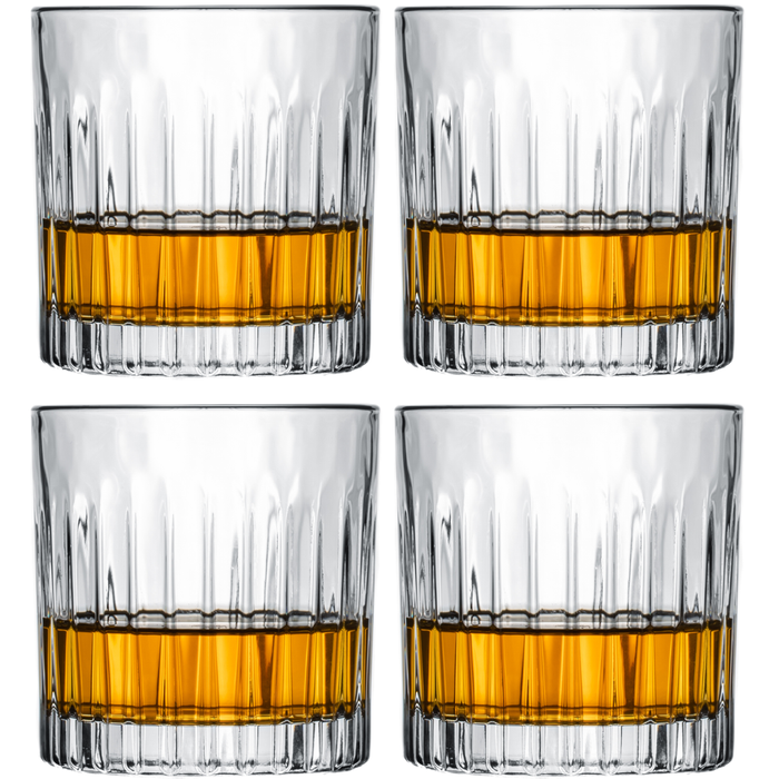 Cookinglife Whiskey Glazen | Cocktailglazen | Waterglazen Moville - 320 ml - 4 stuks