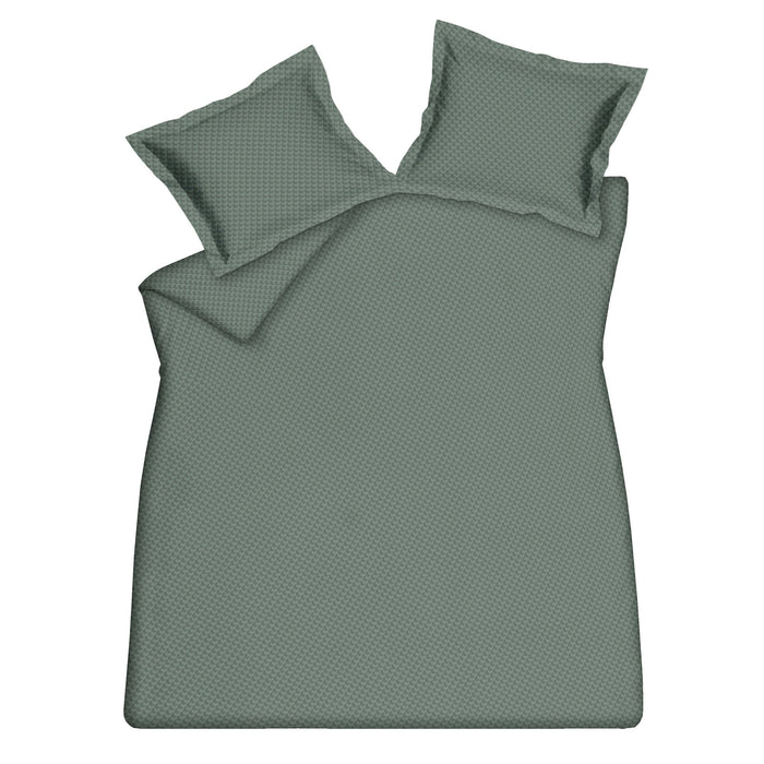 Dekbedovertrek Shapes Sage Green | 140 x 200|220 cm | Groen