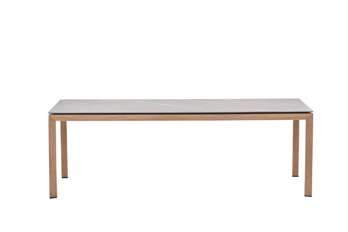 Domingo tafel - 230x100 cm - light teaklook -  Centostone Napoli sand