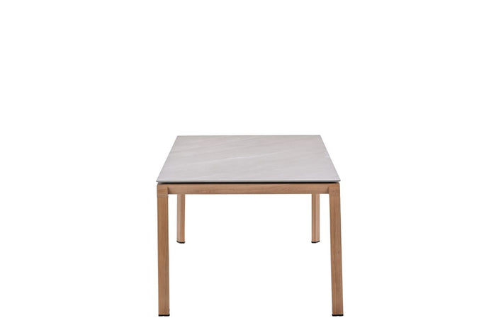 Domingo tafel - 230x100 cm - light teaklook -  Centostone Napoli sand