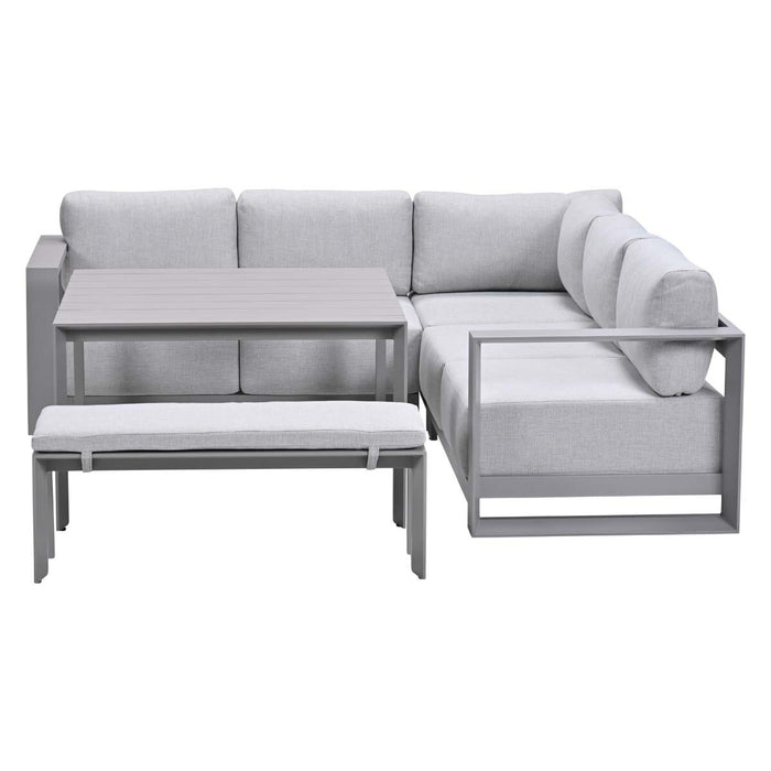 Garden Impressions Malakka lounge dining set 5-delig - taupe