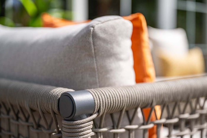 Teramon loungeset - 3-dlg. - c. black - rope taupe - desert sand