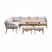 Garden Impressions Alora lounge dining set 5-delig links - grey sand