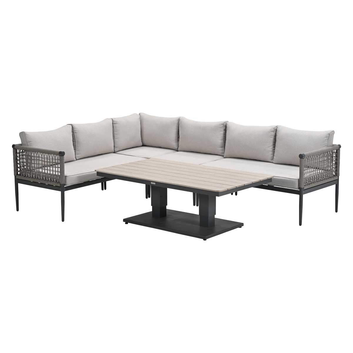 Garden Impressions Burela lounge dining set 5-delig links - taupe