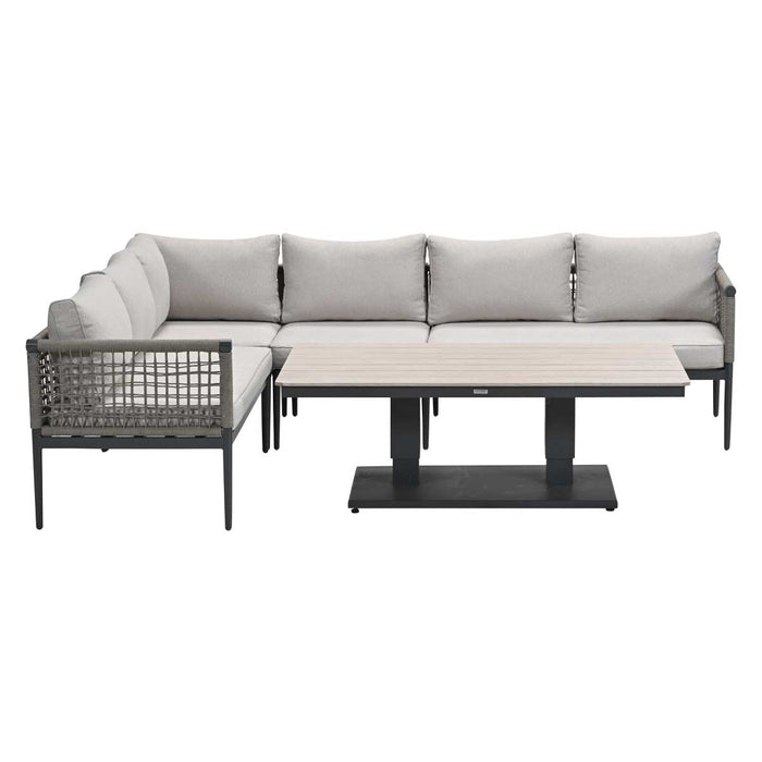 Garden Impressions Burela lounge dining set 5-delig links - taupe