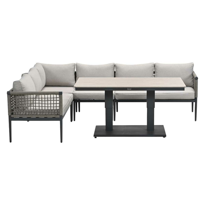 Garden Impressions Burela lounge dining set 5-delig links - taupe